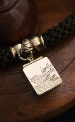 アンティーク懐中時計チェーン-C0437-7