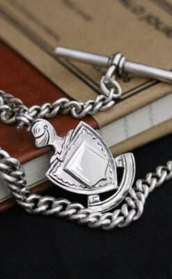 アンティーク懐中時計チェーン-C0438-4