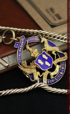 アンティーク懐中時計チェーン-C0440-4