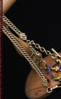 アンティーク懐中時計チェーン-C0440-6