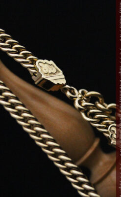 アンティーク懐中時計チェーン-C0440-9