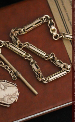 アンティーク懐中時計チェーン-C0441-14