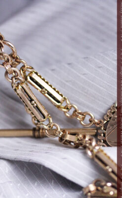 アンティーク懐中時計チェーン-C0441-2