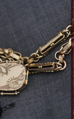 アンティーク懐中時計チェーン-C0441-4