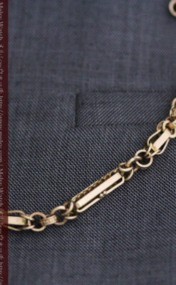 アンティーク懐中時計チェーン-C0441-5