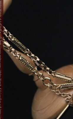 アンティーク懐中時計チェーン-C0441-8