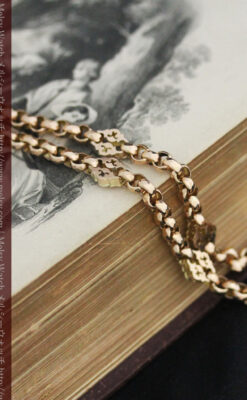 アンティーク金無垢懐中時計チェーン-C0442-1