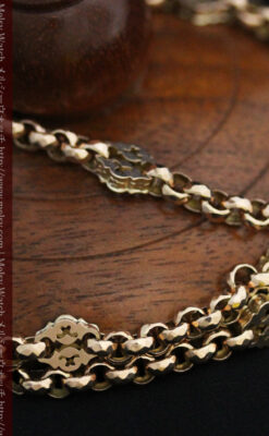 アンティーク金無垢懐中時計チェーン-C0442-11