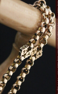 アンティーク金無垢懐中時計チェーン-C0442-13