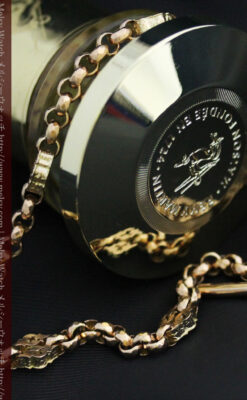 アンティーク金無垢懐中時計チェーン-C0442-3