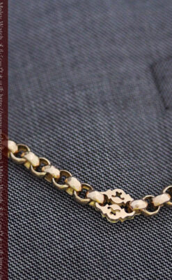 アンティーク金無垢懐中時計チェーン-C0442-6