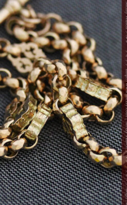 アンティーク金無垢懐中時計チェーン-C0442-8