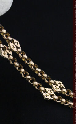 アンティーク金無垢懐中時計チェーン-C0442-9