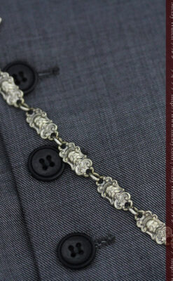 アンティーク懐中時計チェーン-C0443-8