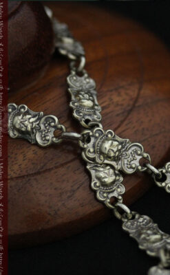 アンティーク懐中時計チェーン-C0443-9