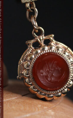 透かし彫りの懐中時計チェーン-C0447-10