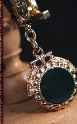 透かし彫りの懐中時計チェーン-C0447-11