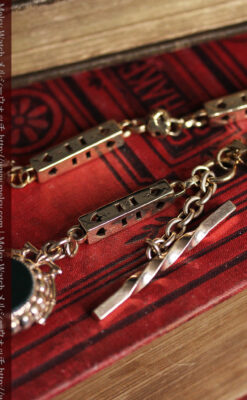 透かし彫りの懐中時計チェーン-C0447-6