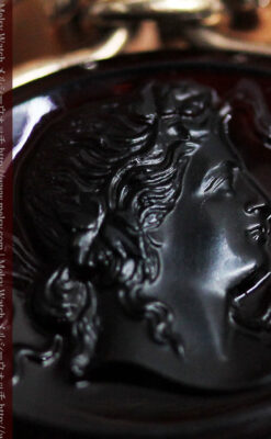 懐中時計チェーンのガラス飾り-C0448-3