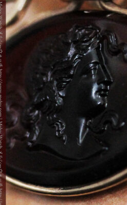 懐中時計チェーンのガラス飾り-C0448-4