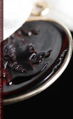 懐中時計チェーンのガラス飾り-C0448-6