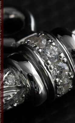 懐中時計チェーン用T字バー・金無垢ダイヤモンド-C0451-10