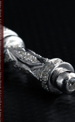 懐中時計チェーン用T字バー・金無垢ダイヤモンド-C0451-13