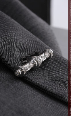 懐中時計チェーン用T字バー・金無垢ダイヤモンド-C0451-5