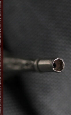 銀無垢の装飾の綺麗なアンティーク鍵巻き-C0476-10