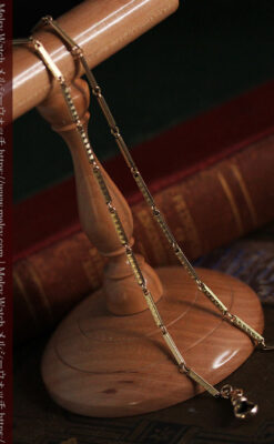 装飾の綺麗な細めの懐中時計チェーン-C0484-4