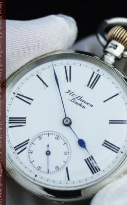 ベンソン＆ロンジンのアンティーク懐中時計-P2064-16