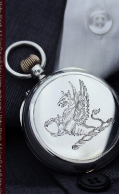 ベンソン＆ロンジンのアンティーク懐中時計-P2064-6