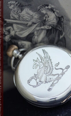 ベンソン＆ロンジンのアンティーク懐中時計-P2064-8