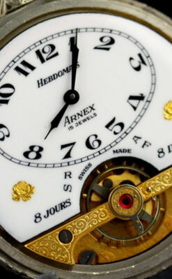ヘブドマスのアンティーク8日巻き懐中時計-P2077-12