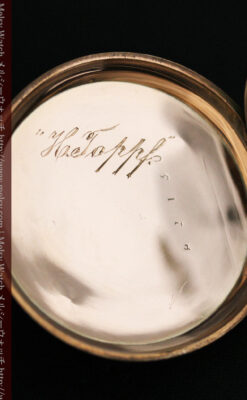 ジュールズマシイのアンティーク金無垢懐中時計・エナメル装飾-P2105-20