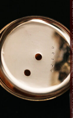 ジュールズマシイのアンティーク金無垢懐中時計・エナメル装飾-P2105-23