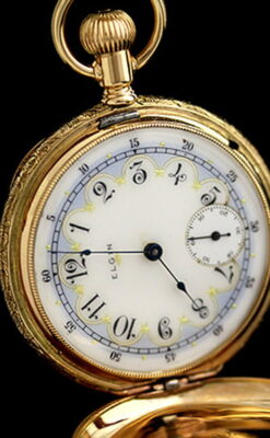 エルジンのアンティーク懐中時計-P2113-2