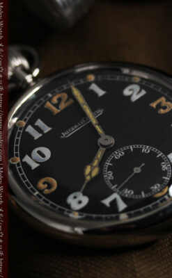 ジャガールクルト 英国陸軍アンティーク懐中時計 【1940年頃】黒文字盤-P2138-10