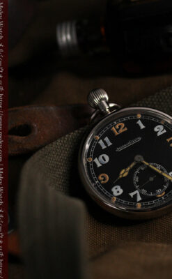 ジャガールクルト 英国陸軍アンティーク懐中時計 【1940年頃】黒文字盤-P2138-15