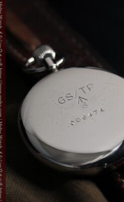 ジャガールクルト 英国陸軍アンティーク懐中時計 【1940年頃】黒文字盤-P2138-16