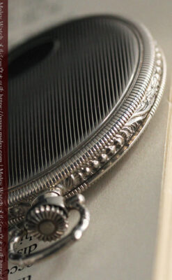 IWC 艶のある上品な銀無垢アンティーク懐中時計 【1927年頃】-P2140-13