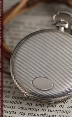 IWC 艶のある上品な銀無垢アンティーク懐中時計 【1927年頃】-P2140-14