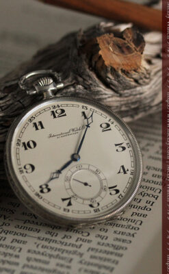IWC 艶のある上品な銀無垢アンティーク懐中時計 【1927年頃】-P2140-15