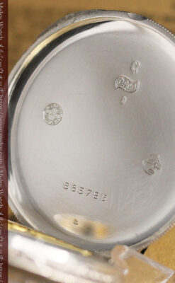 IWC 艶のある上品な銀無垢アンティーク懐中時計 【1927年頃】-P2140-17