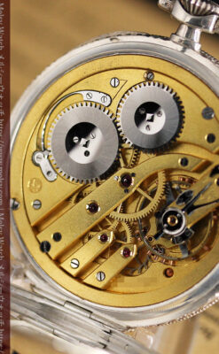 IWC 艶のある上品な銀無垢アンティーク懐中時計 【1927年頃】-P2140-18