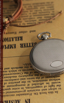 IWC 艶のある上品な銀無垢アンティーク懐中時計 【1927年頃】-P2140-9