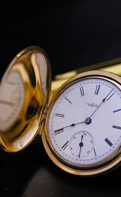 エルジン アンティーク懐中時計 つがいの小鳥 【1907年製】