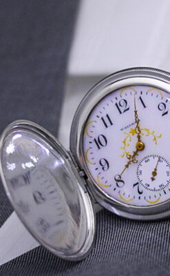 WALTHAM ウォルサム 万年筆 1188 緻密で繊細な美を誇る 14金無垢ウォルサムのアンティーク懐中時計