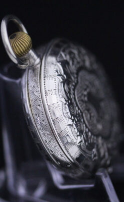 スイス製のアンティーク懐中時計-P2198-12