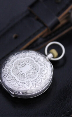 スイス製のアンティーク懐中時計-P2198-5